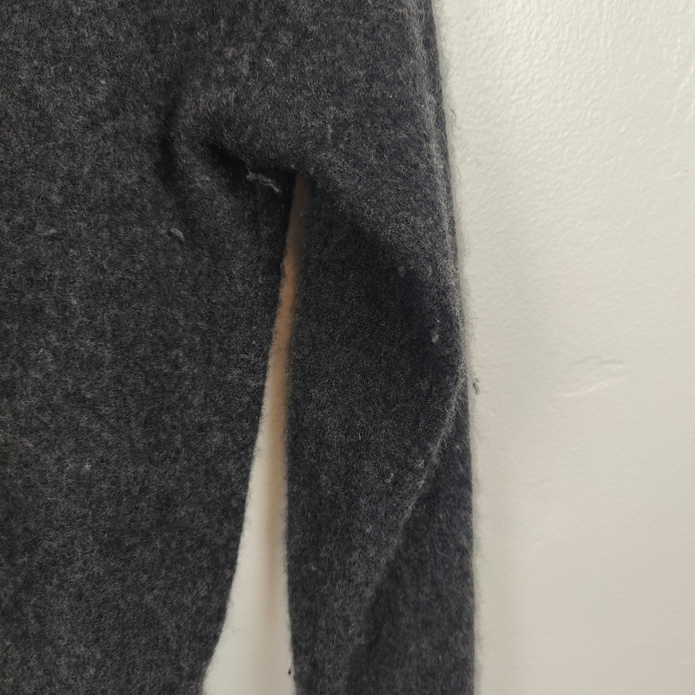 Brandy Melville Sweater Women One Size Charcoal Grey 100% Cashmere Long Sleeve - Picture 5 of 11
